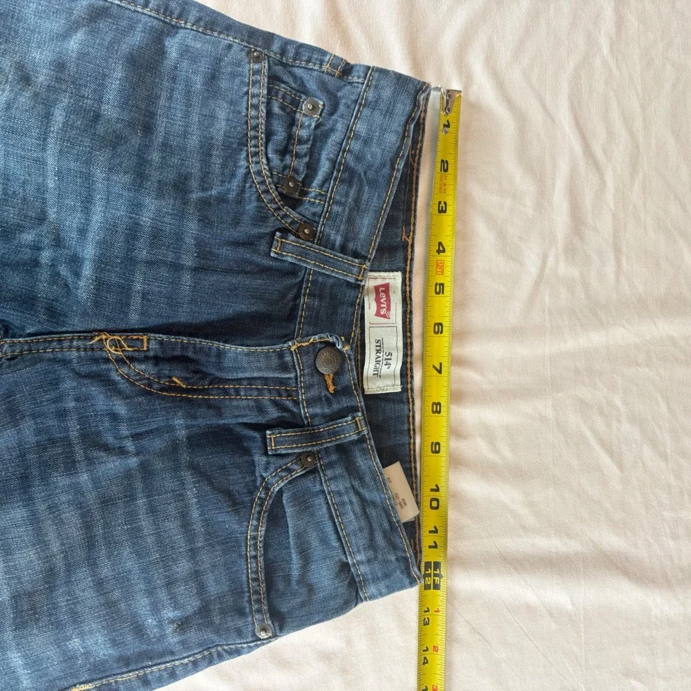 Levis 514 Straight Fit Kids Jeans Size 10 Reg Blue‎ Denim Medium Wash 25x25